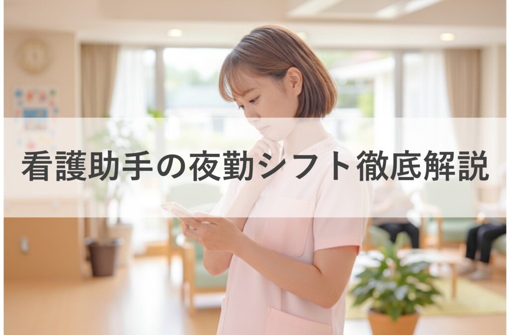 看護助手の夜勤シフトを解説