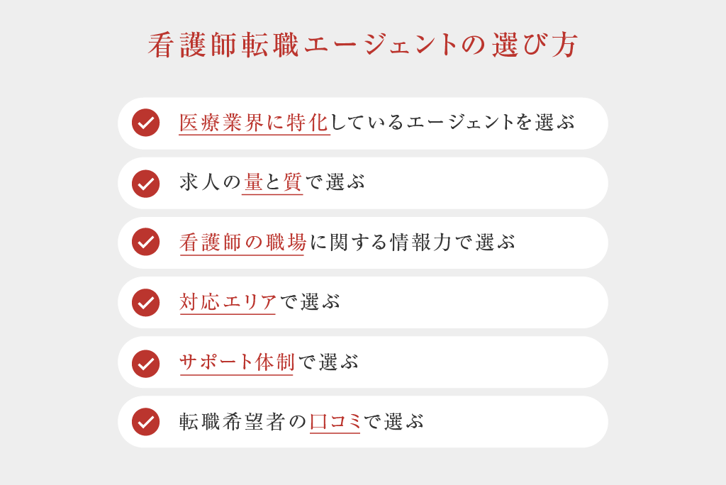 看護師の転職エージェントの選び方_図解